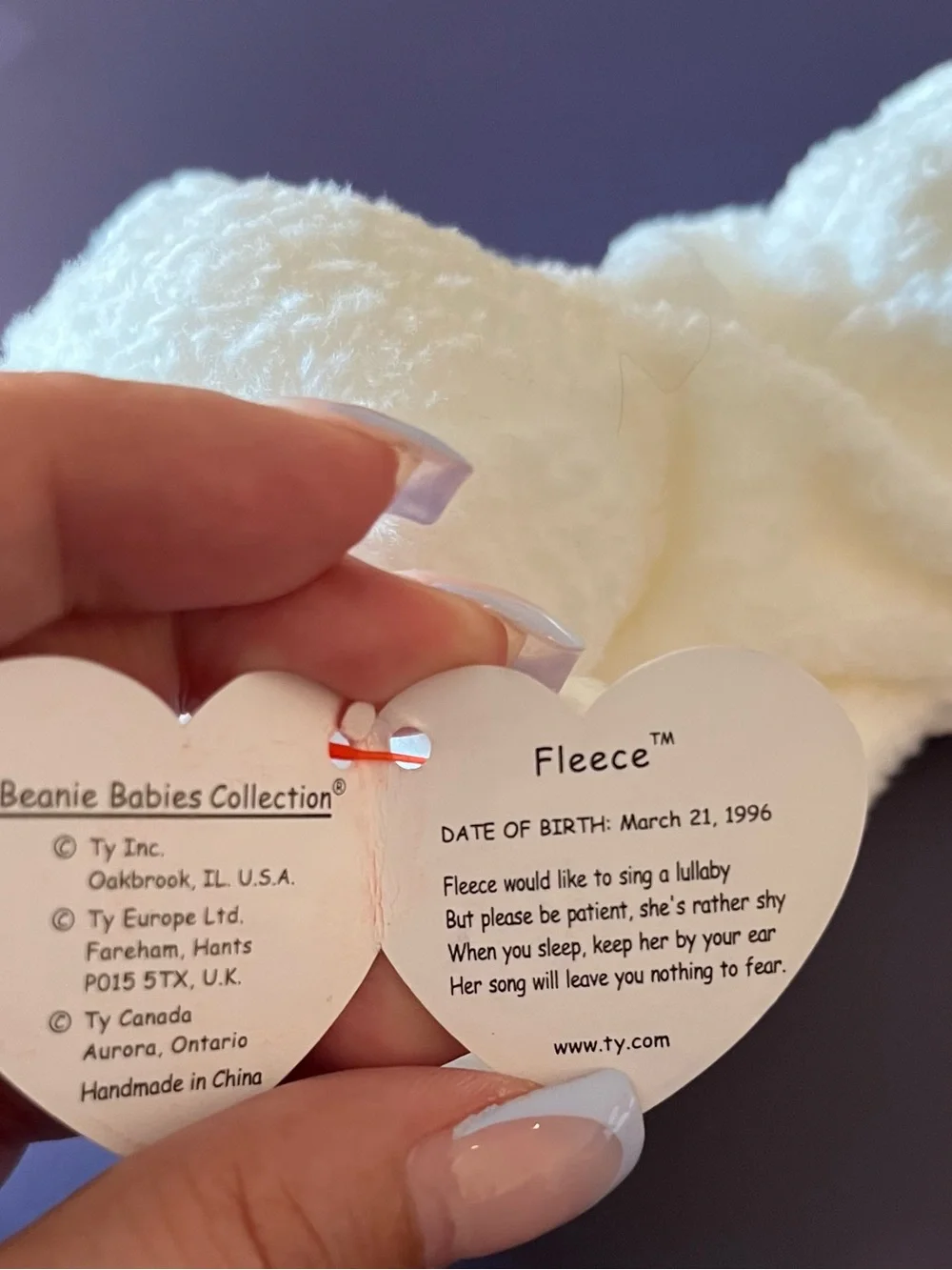 Fleece the Lamb Beanie Baby